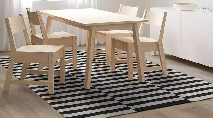 فرش مناسب زیر میز ناهار خوری -فرش بهراد