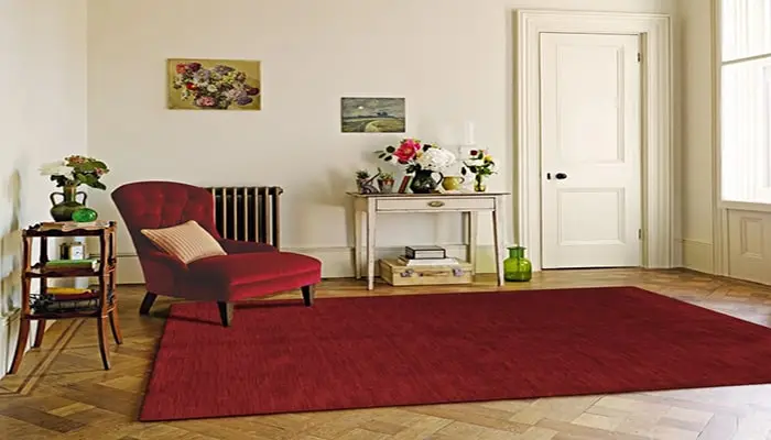 ست فرش قرمز با مبل-فرش بهراد